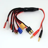 8 in1 Multi-Fuction lipo battery Charging Cable JST T-DEAN XT60 EC3 Futaba plugs for TAMIYA IMAX B6 Balance Charger RC Car Boat