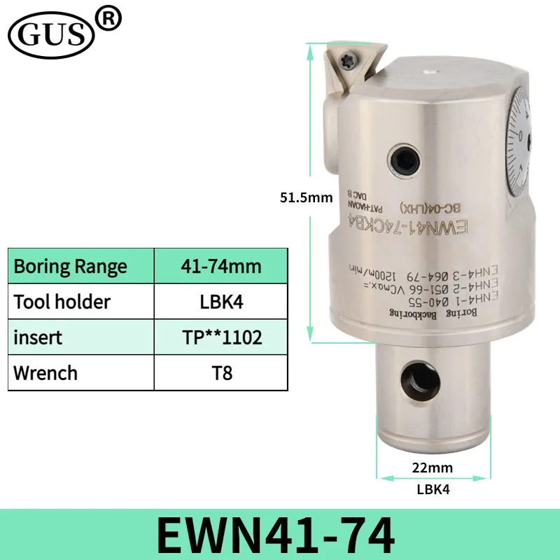 CBH EWN Fine Boring head EWN20 EWN25 EWN32 EWN41 EWN53 EWN68 EWN150 Adjustable Boring Tool Holder Bore CKB LBK1 2 3 4 5 6 LBK