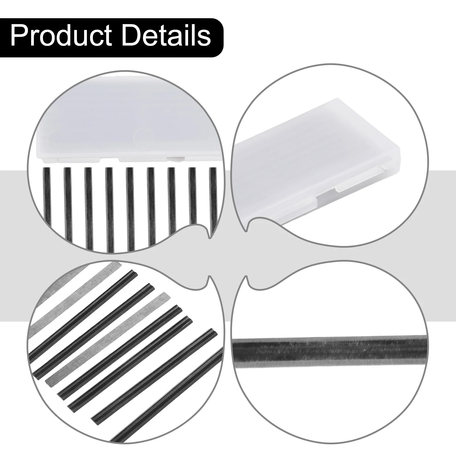 82mm Carbide Planer Blades Hard Alloy High Precision Manganese Steel Silver Slide-in Design Tool For Cutting Woods