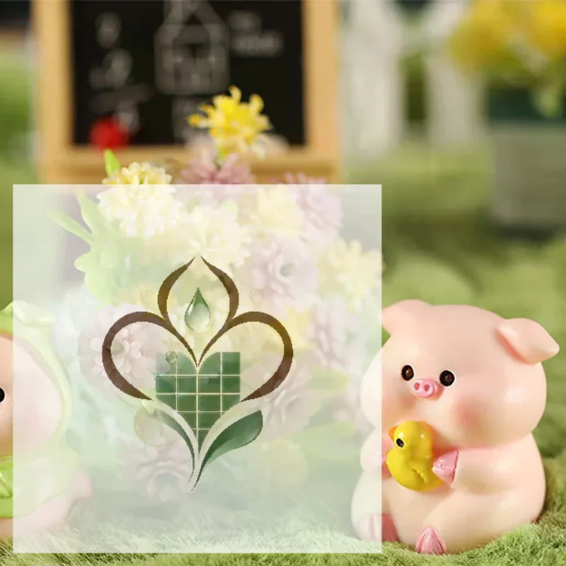 Mini Cute Pig Figurine Animal Model Moss Micro Landscape Home Decor Miniature Fairy Garden Decoration Accessories