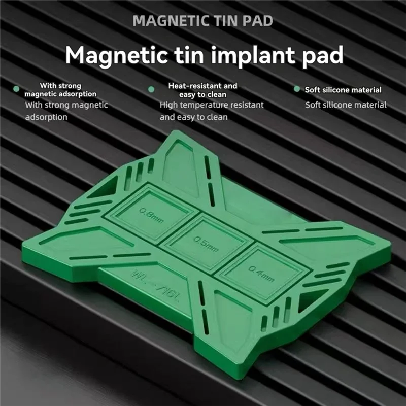 

A03F-WL-716L Magnetic Tin Implant Pad Mobile Phone CPU IC Rework Universal BGA Reballing Platform Adsorption Silicon Fixture