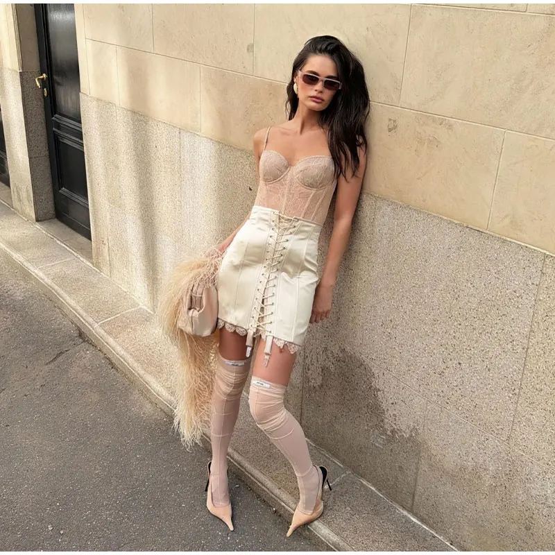 Urban Lace Patchwork Women Skirt image 10