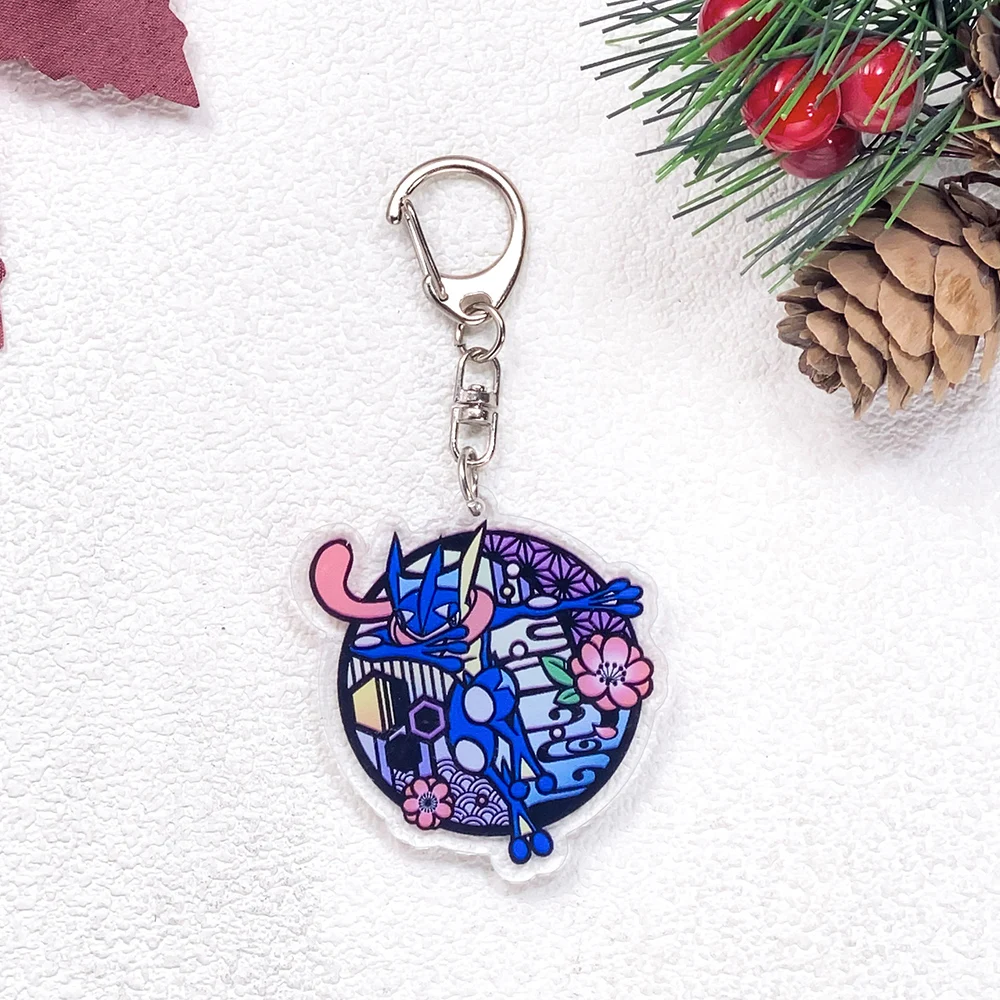 1/21Pcs Pokémon Pikachu Gengar Charizard Cute Keychain Accessories Acrylic Charms Pendant For Bag Key Holder Backpack Decoration