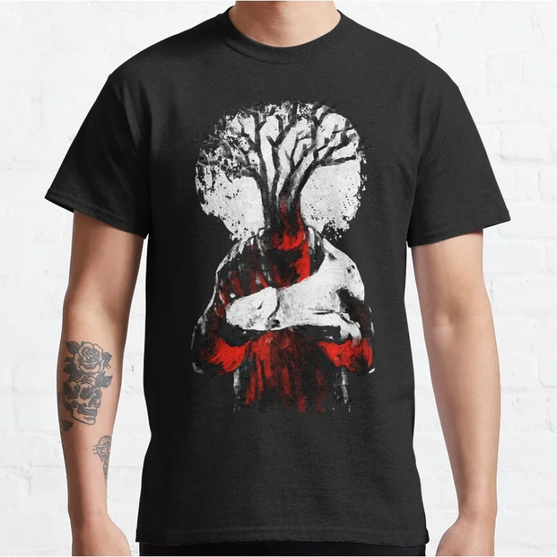 

shepherd The evil within Horro video game T Shirt for men 100% cotton printed clothing large size Adult tops S-6XL