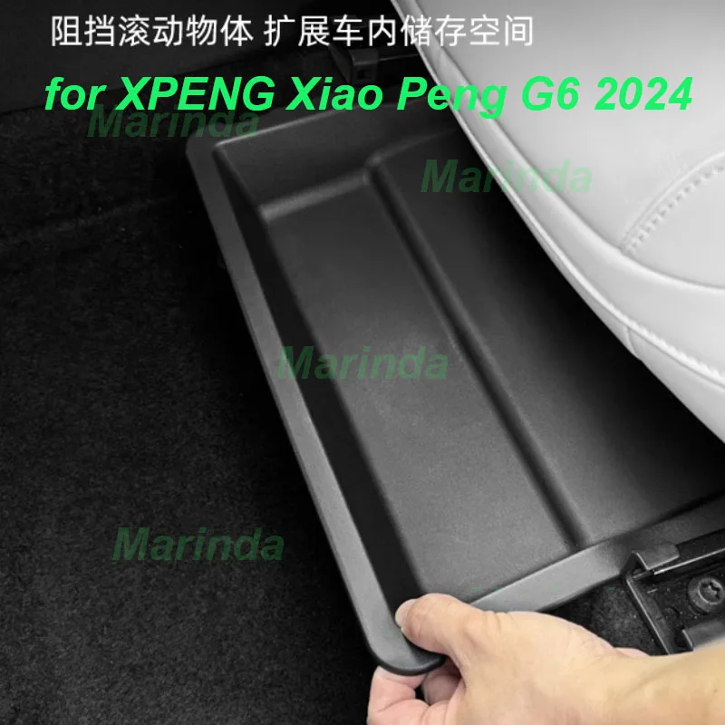 

Car Under Seat Storage Box for XPENG Xiao Peng G6 2024 Under Main Driving Seat Co-pilot TPE Storage Box Interior Accessories