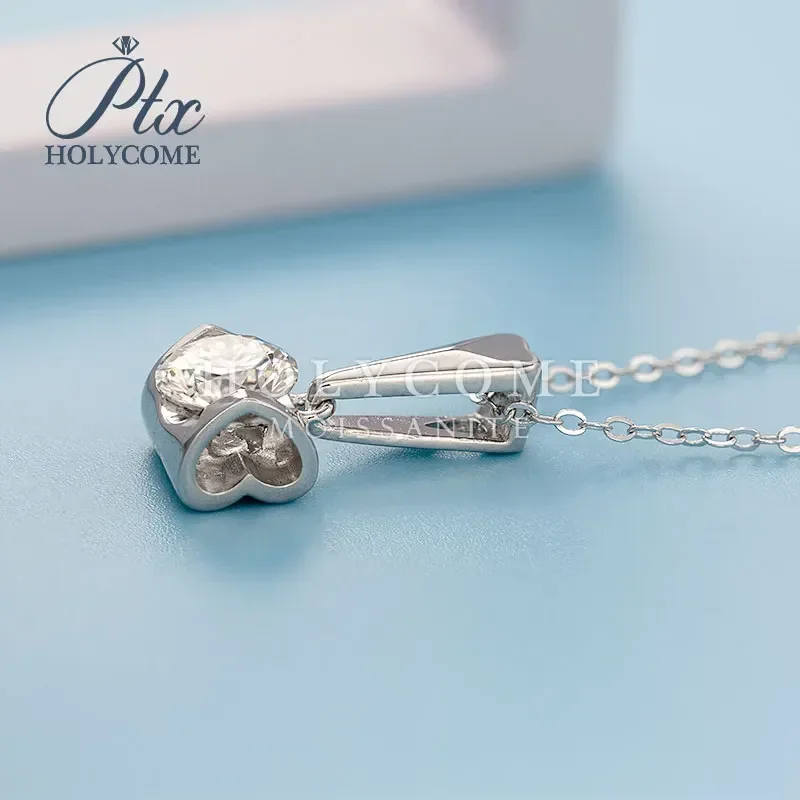 

Высочайшее качество, настоящее 1CT, 6,5 мм GRA D VVS1, ожерелье с муассанитом и бриллиантами, прошел тест на бриллианты, муассанит для женщин, ювелирные изделия из стерлингового серебра