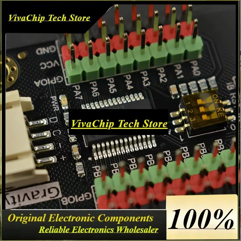 vofsgravity-i2c-mcp23017-16-ビット-io-エクスパンダーモジュールは、割り込みピン付きの-arduino-raspberry-pi-用に-128-gpio-を追加します