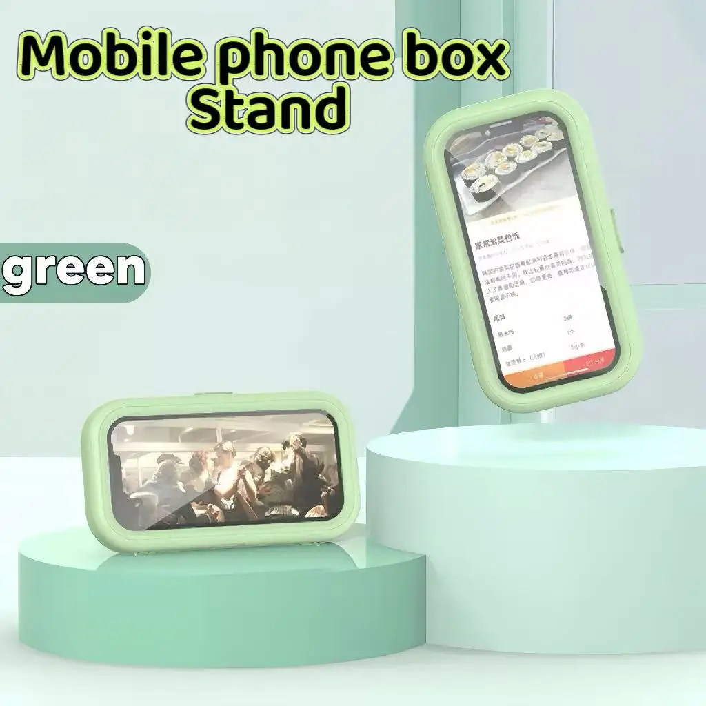 

Bathroom waterproof mobile phone box bathing and watching TV retractable rotating lazy mobile phone stand toilet watching drama