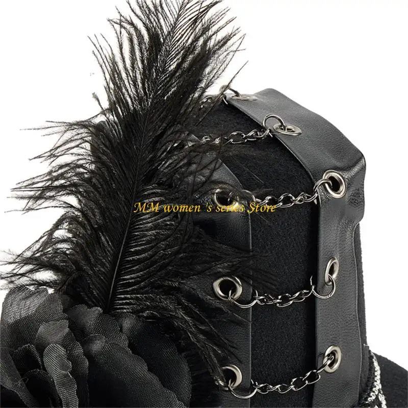 Q39C Adjustable Hair Clip Witch Hat Barrettes Comfortable Cosplay Hairclip Side Clip