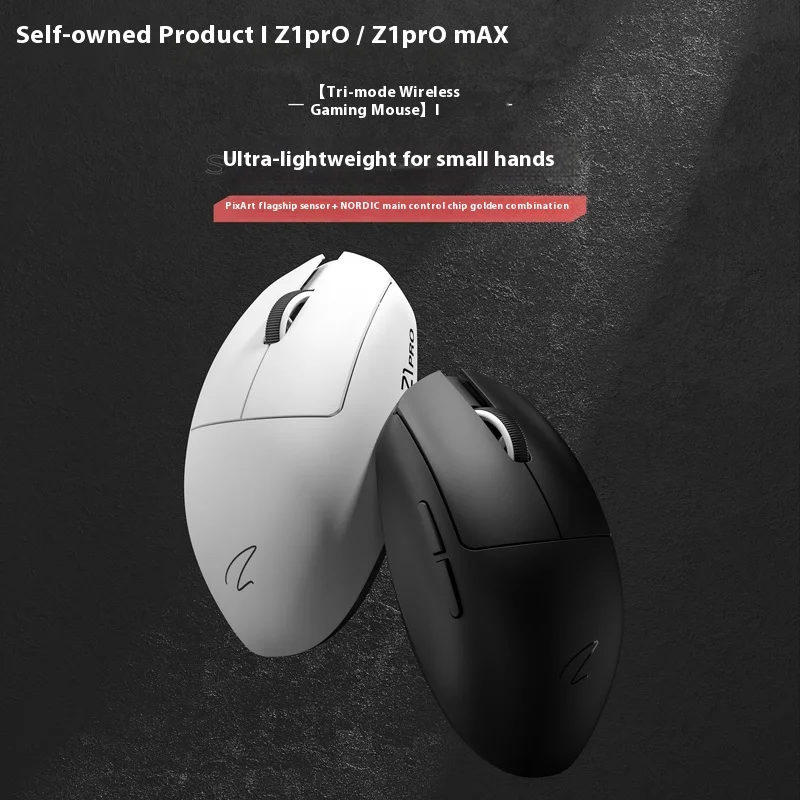 Zao Pin Z1 Pro Wireless Gaming Mouse (2.4g Tri-Mode) Ultra 4k/8k Polling Rate Ergonomic Design For Medium/Small Hands​ Offical