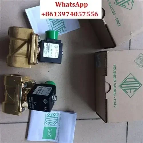 Italian ODE two normally closed solenoid valves 21H9KB180 in stock 6 points AC220V DC24V brass thread