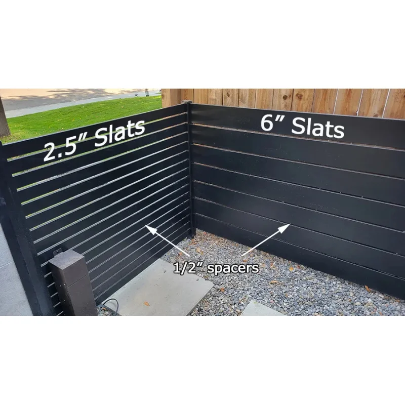 custom.Complete Aluminum Blade Fence System with and Posts Residential and Commercial Property Boundary
