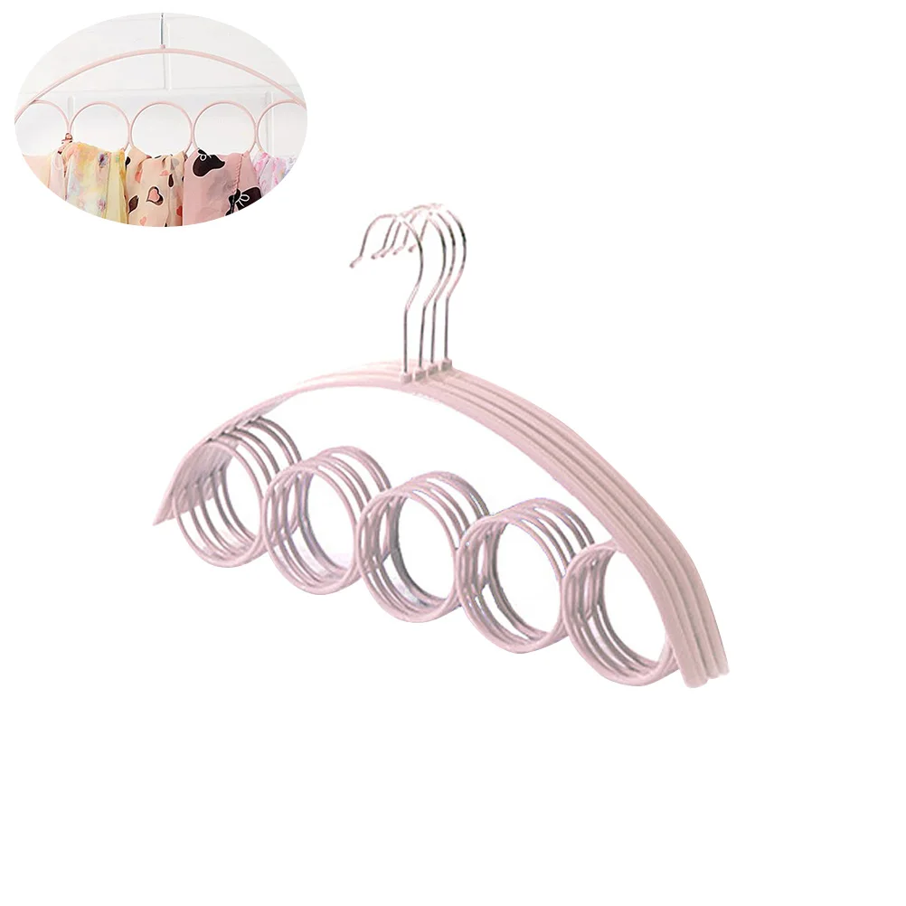 

4 Pcs Non-slip Hanger Modern Closet Tie Organizer for Scarf Holder Belt Racks Shirt