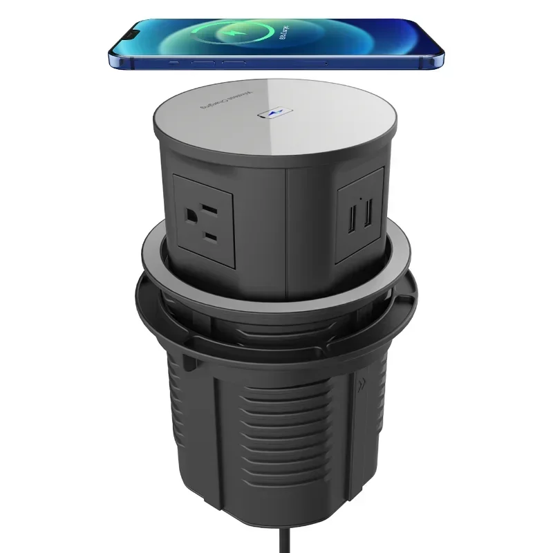 

-Desktop Outlet Multi Layer Uk Extension Lead Usb Smart Power Pop Up Kitchen Electric Tower Socket