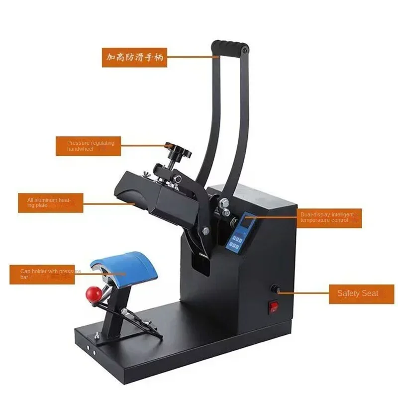 

Excellent Cap Heat Machine 5.5 X 3.5 Inch Heat Transfer Foil Stamping Digital Display Flip Cover For Diy Advertising Press