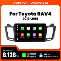 8GB 128GB Wireless CarPlay AI Voice Control Android 12 Car Radio Multimedia For Toyota RAV4 2012-2018 Autoradio GPS Wifi RDS DSP