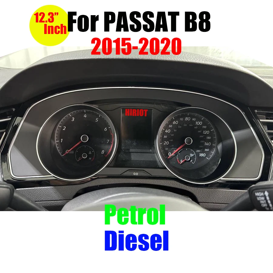 12.3 ''Digitale Virtuele Cockpit Instrumentenpaneel Voor VW Golf 6 7 Passat CC B7 B8 T6 Tiguan Scirocco Jetta Sharan LCD Snelheidsmeter