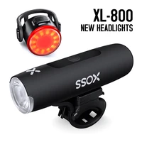 XOSS XL-800 faro de luz de bicicleta impermeable USB recargable carretera MTB lámpara frontal luz de bicicleta linterna ultraligera de aluminio