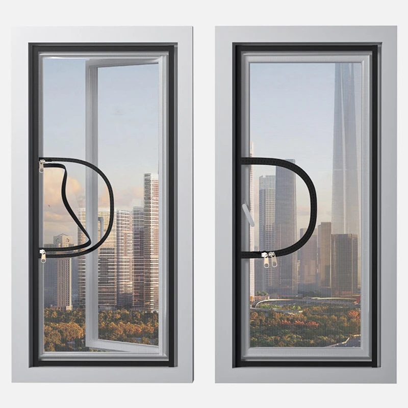 Manufacturers produce a variety of mosquito screen window nets! With zipper and customizable