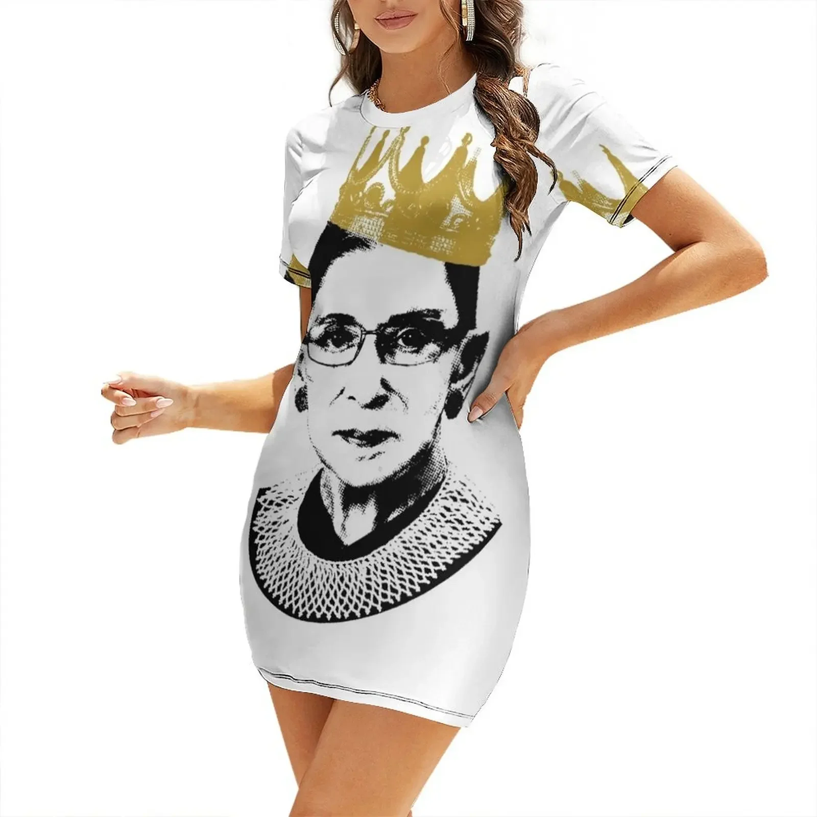 

Notorious RBG Short-Sleeved Dress dress women elegant luxury Women's summer dresses Evening gown dress summer 2025 women