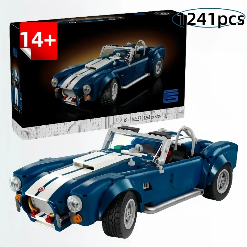 

2025 Shelby Cobra спортивный автомобиль 10357, наборы строительных блоков, офисные украшения, игрушки на Рождество, день рождения, подарки для мальчиков и взрослых
