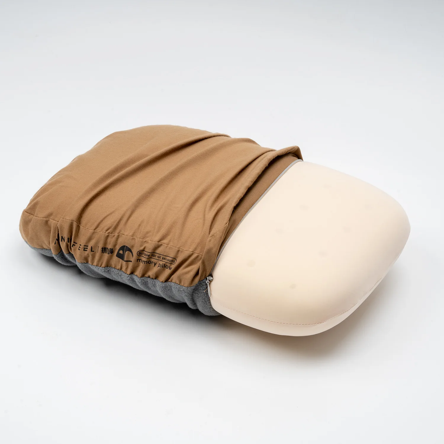 Weiches Reisekissen aus Memory-Schaum mit langsamer Rückfederung, Nackenstützkissen für Outdoor-Camping und Mittagspausen – Detail 9
