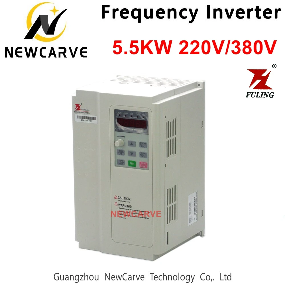 Fuling Vfd 4.5kw 5.5kw Frequentie Converter Inverter Voor 220 V 380 V Cnc Atc Spindel Motor Newcarve