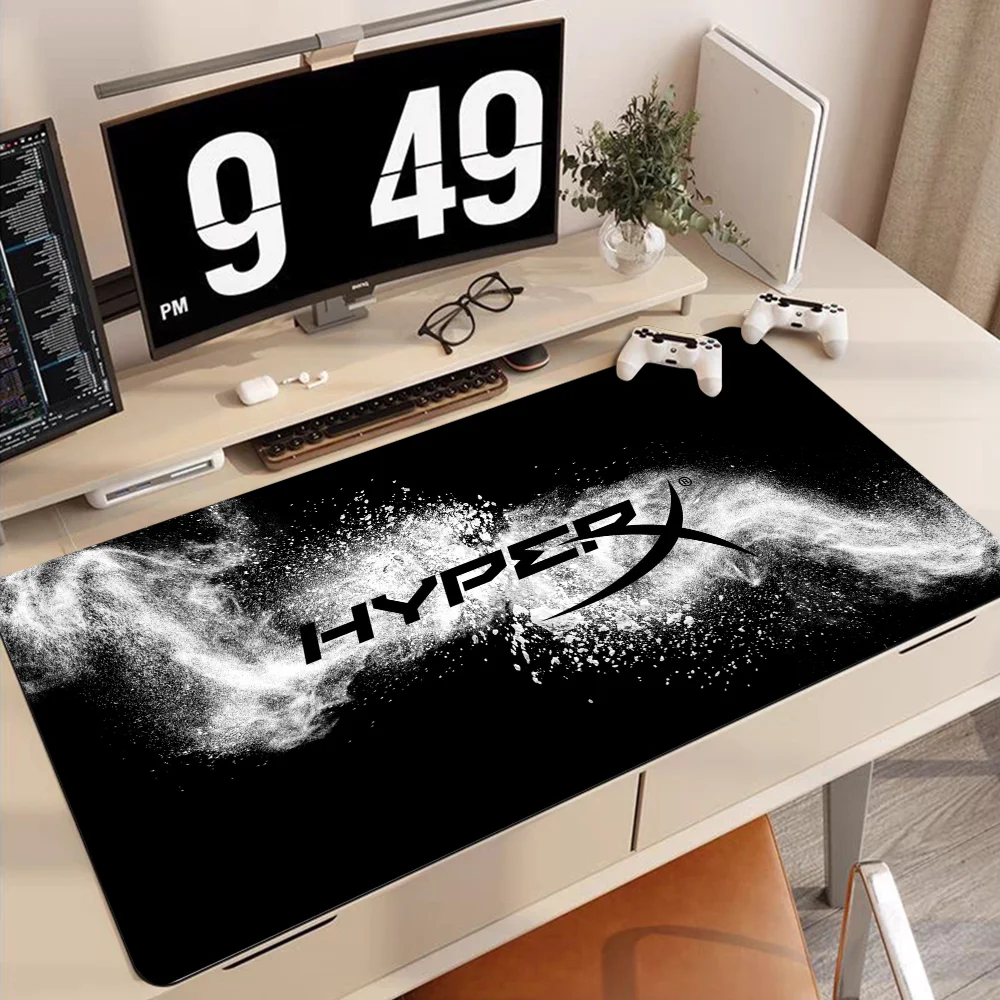 H-HyperX Rubber Non-slip Lockedge Speed Version Game Computer Keyboard Office Table Mat Gaming Mouse Pad for PC Computer Table