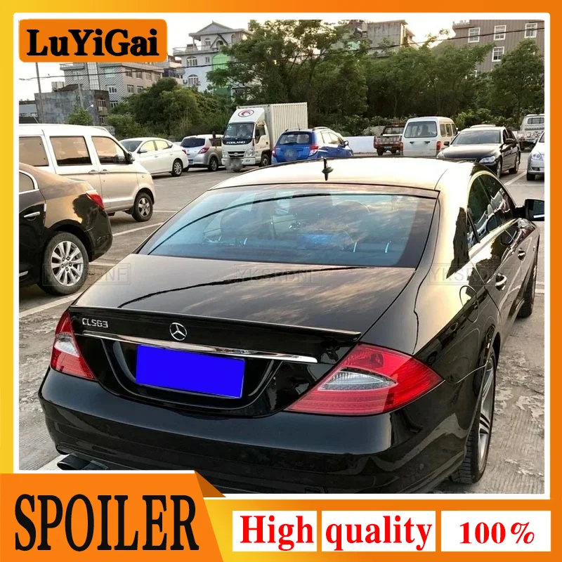 For CLS Class W219 CLS280 CLS320 CLS350 CLS500 CLS55 CLS63 2004 - 2011 High Quality ABS Rear Spoiler Wing Trunk Lip Car Styling