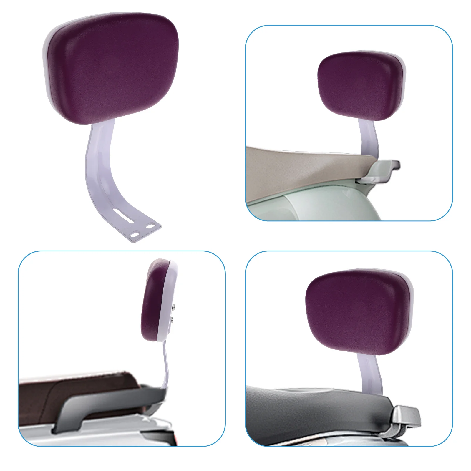 وسادة مسند ظهر للدراجات، تصميم مريح، آمنة وموثوقة، سهلة التركيب، وسادة مسند خلفية أنيقة للدراجات الكهربائية