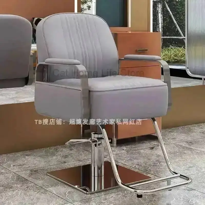 2024 Massage Professional Adjustable Chair Barber Siege Pump Beauty Salon Products for Barbers Aesthetic Promotion Wheel Sofa