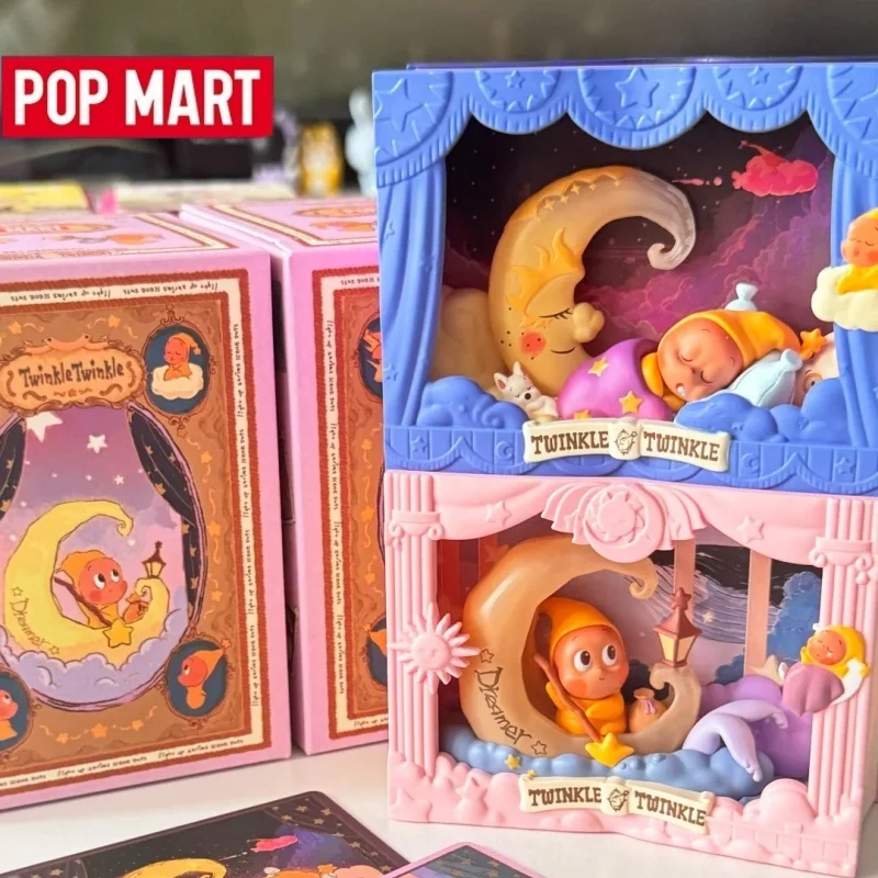 

Оригинальная серия Popmart Twinkle Twinkle Light Up, слепая коробка из ПВХ, модная коллекция игрушек, украшение для стола, фестиваль, подарок для девочек