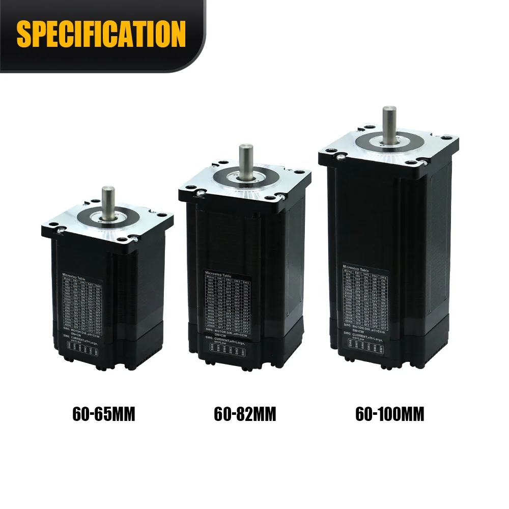 Motor paso a paso HLTNC 60, máquina todo en uno Nema 24, circuito cerrado, 2 fases, integra el controlador y el freno del Motor para el Kit de enrutador CNC