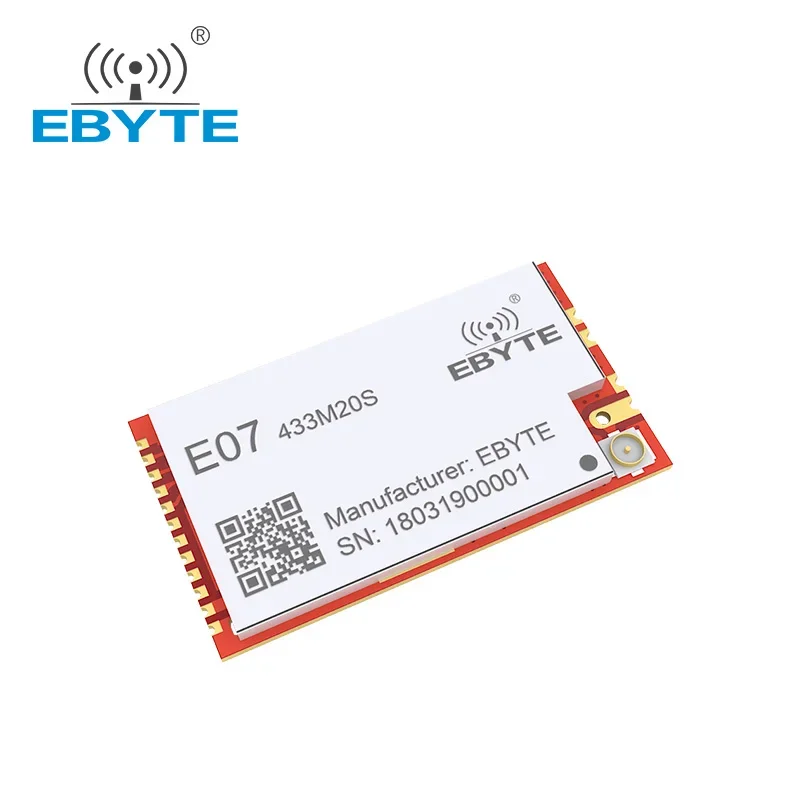 CC1101 433MHz 20dBm Módulo Transceptor Sem Fio Casa Inteligente Interface SPI Amplificador de Potência Módulo Receptor Rf EBYTE E07-433M20S