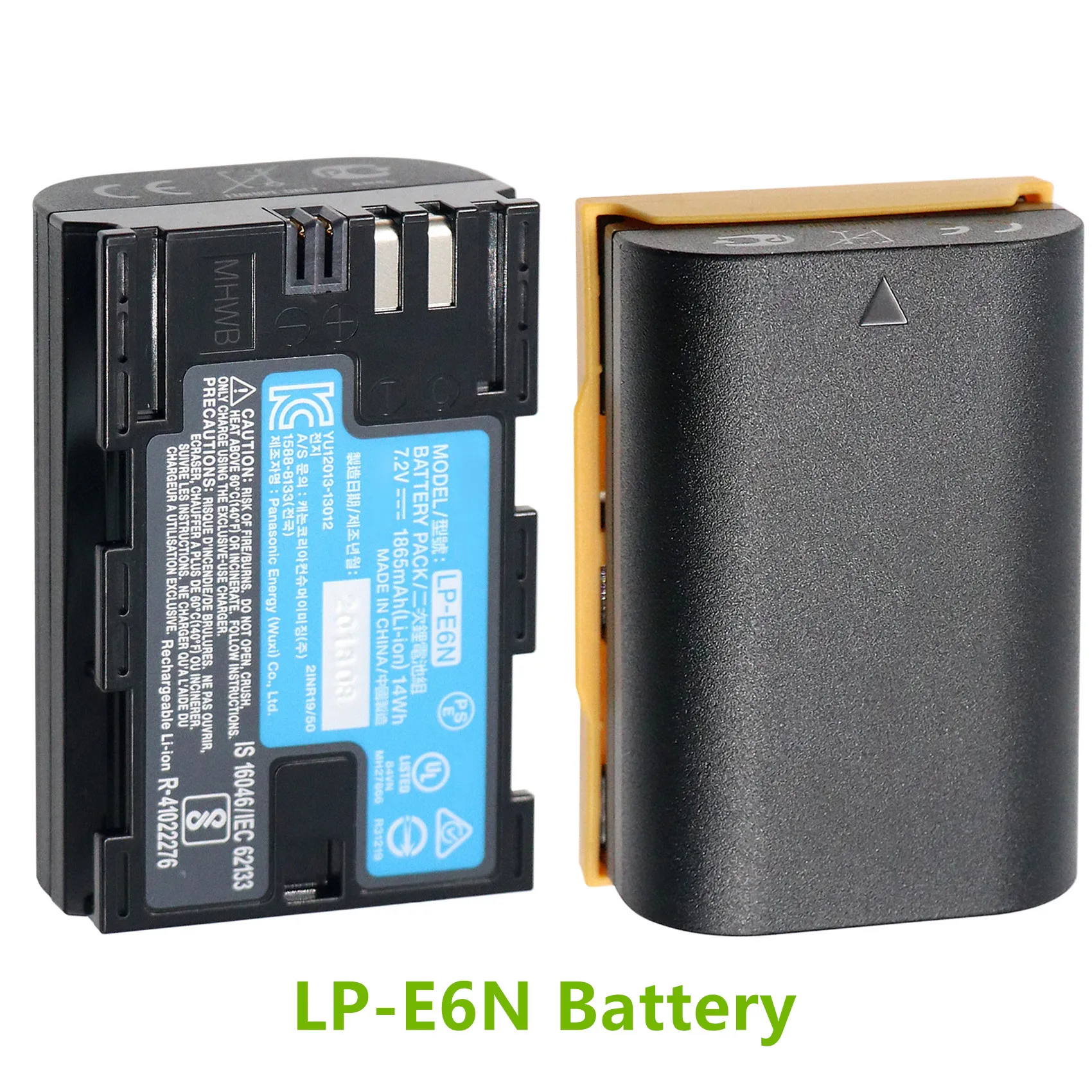 LP-E6N LPE6N 1865mAh Camera Battery for Canon EOS R R5C R6 R7 5D Mark IV III 5DS 5DSR 6D 5D 7D Mark II 90D 80D 60Da LC-E6E