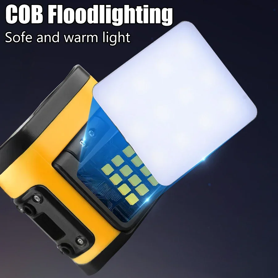 Owl Sensor Led Headlamps Rechargeable Headlight Portable Rotating COB Floodlight Outdoors Camping Fishing Front Bicycle Light