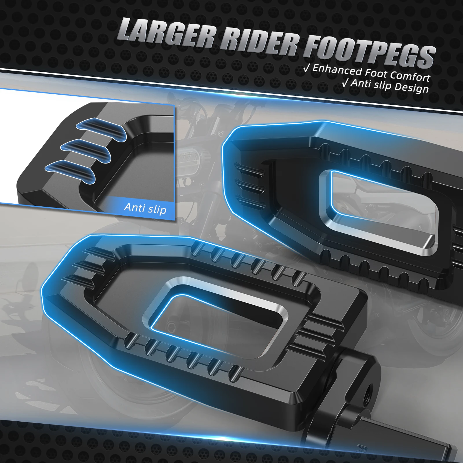 Einstellbare Fahrer-Fußrasten-Fußstütze für Harley Sportster S RH1250S 2021–2024, Softail Standard FXST 107 20–23, Low Rider S FXLRS – Detail 13