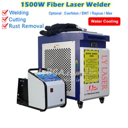 1500W Handheld 3 in 1 Fiber Laser Welding Cleaning Cutting Soldering Machine Portable 2 in 1 CNC Welder for  Metal Rust Removal