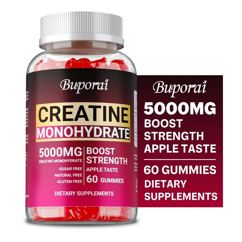 Creatine Monohydrate Gummies - Improve Cognitive Function, Builds Muscle, Increases Endurance, Improve Athletic Performance
