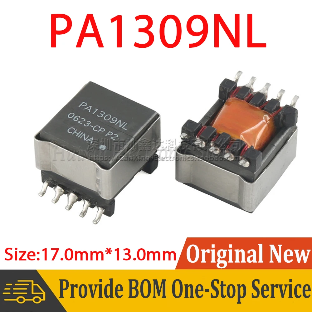 2pcs PA1309NL SMD PA1309 POE 9-50V Switching Power Supply Flyback Transformer 12V to 3.3V 4.2A Single-end Flyback Single Ended