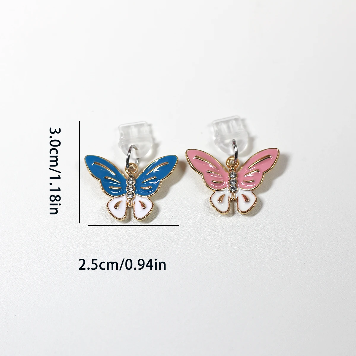 Diamond Butterfly Phone Dustproof Plug Phone Maintenance Accessories Suitable for iPhone/for Samsung Type-C Port Couple Pendant