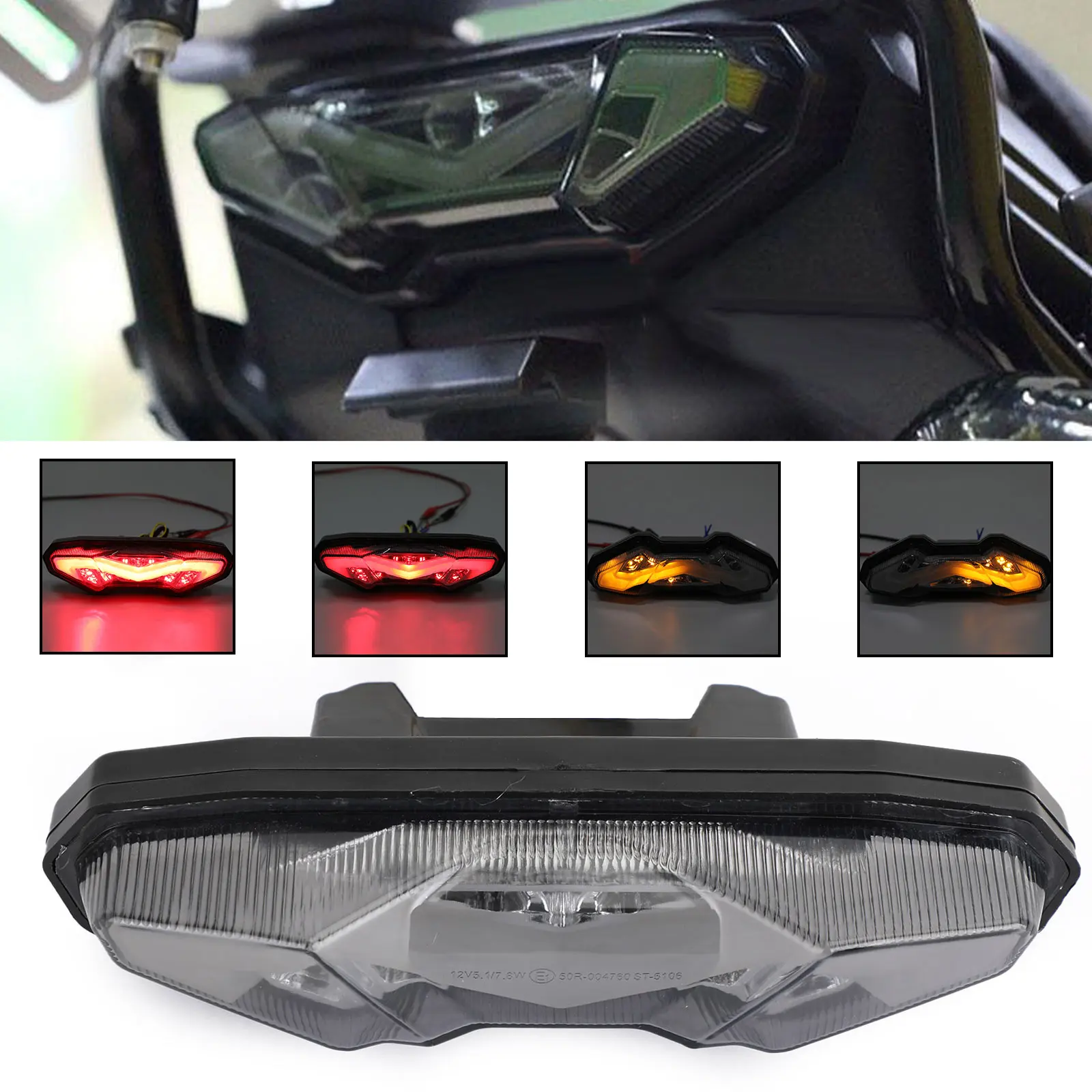 

Artudatech Motorcycle Integrated Tail Light Tracer For For YAMAHA 2015 2016 2017 2018 FJ09 Tracer 900 MT-09 MT-10 16-21