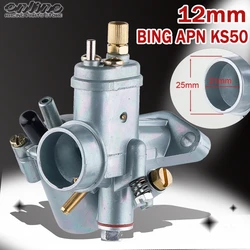 12mm Carburetor Puch For SACHS TOMOS PUCHS KS50 APN BATAVUS 12mm Carb carby Bing12 Bing 12 Carburettor Motocross Accessories