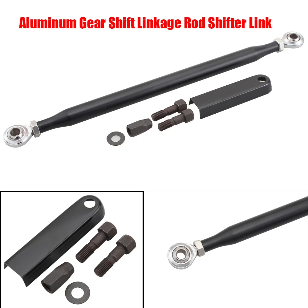 Motorcycle Aluminum Gear Shift Linkage Rod Shifter Link Black For Harley Davidson Electra Glide Road King Street Glide Softail