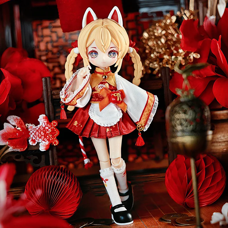 Nagi Artikulierte Actionfigur im Maßstab 1:12, Mjd Doll Tafengyin Serie, Fuchsohren, Blindbox, Sammlerfigur, Geschenk zum Geburtstag