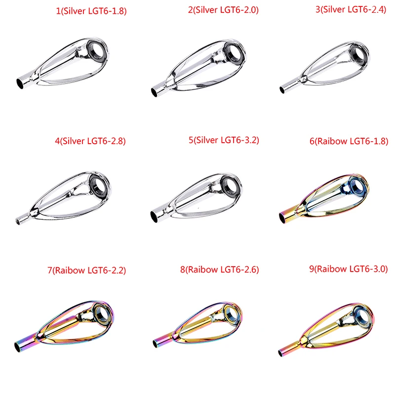 Guías superiores para caña de pescar, Kit de reparación de puntas superiores sin enredos, anillos para ojos de construcción de caña DIY, Guias de pesca, guías para caña canne a peche
