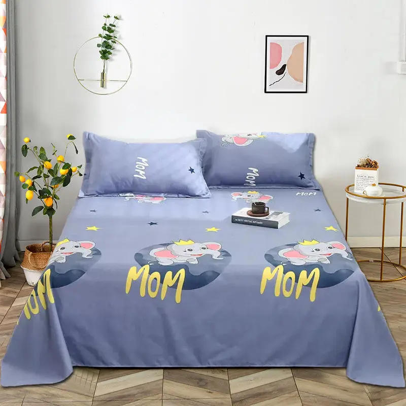 Fashion Sheets Household Skin-friendly Comfortable Breathable Protective Bedcover Single Double King Queen Size Dormitory Bed