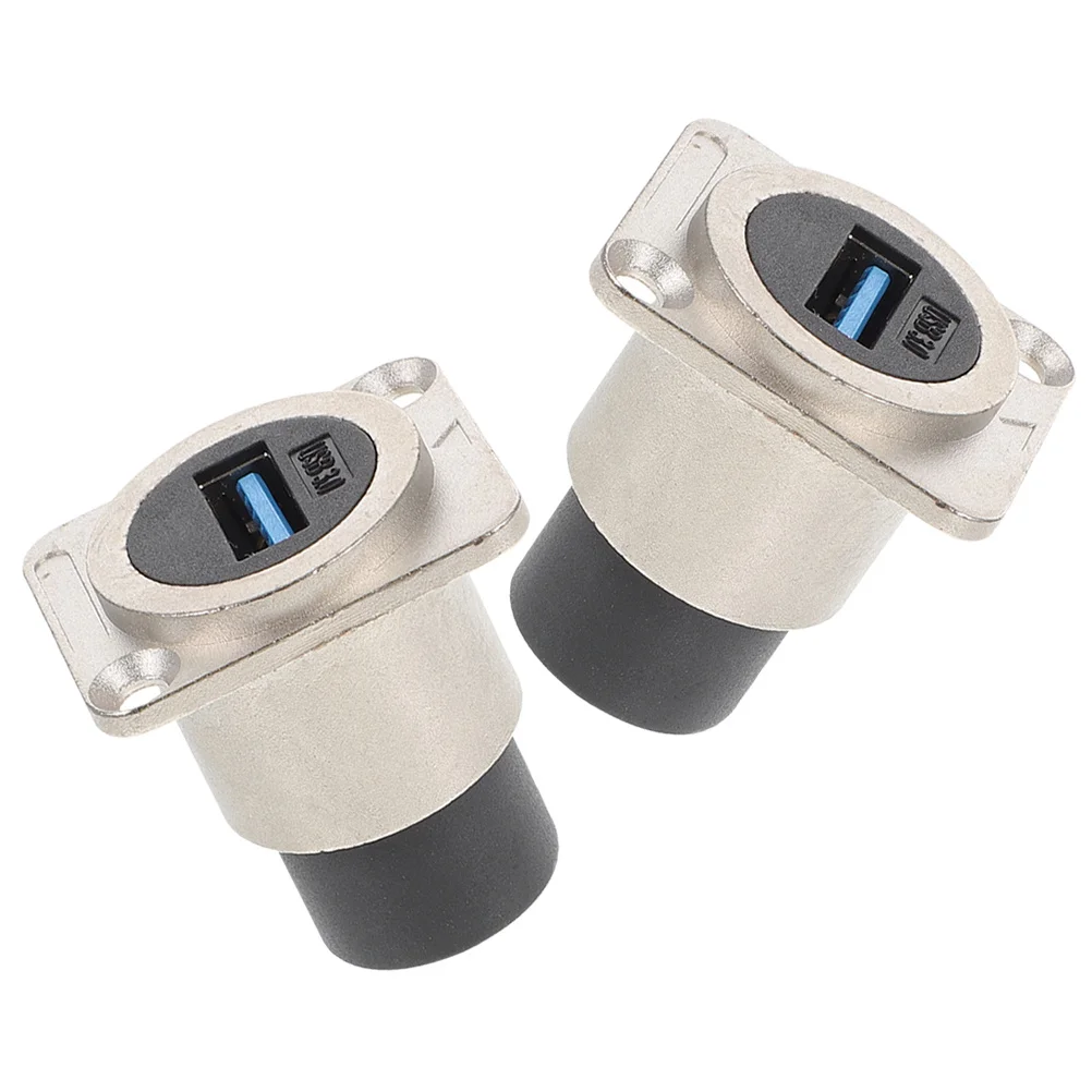 

USB 3.0 Panel Mount Coupler Practical Sturdy Wear Resistant Easy Install for Desktop Laptop Hard Drive