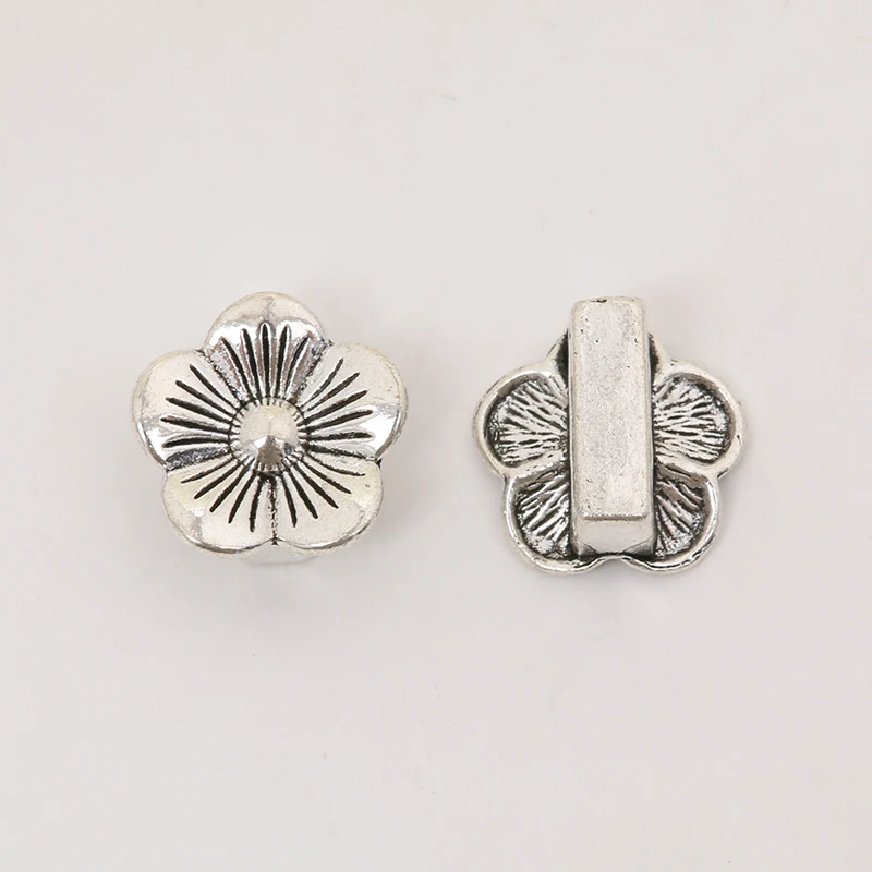 30pieces (flower) vintage zinc alloy charm metal pendant DIY jewelry discovery making accessories 1143