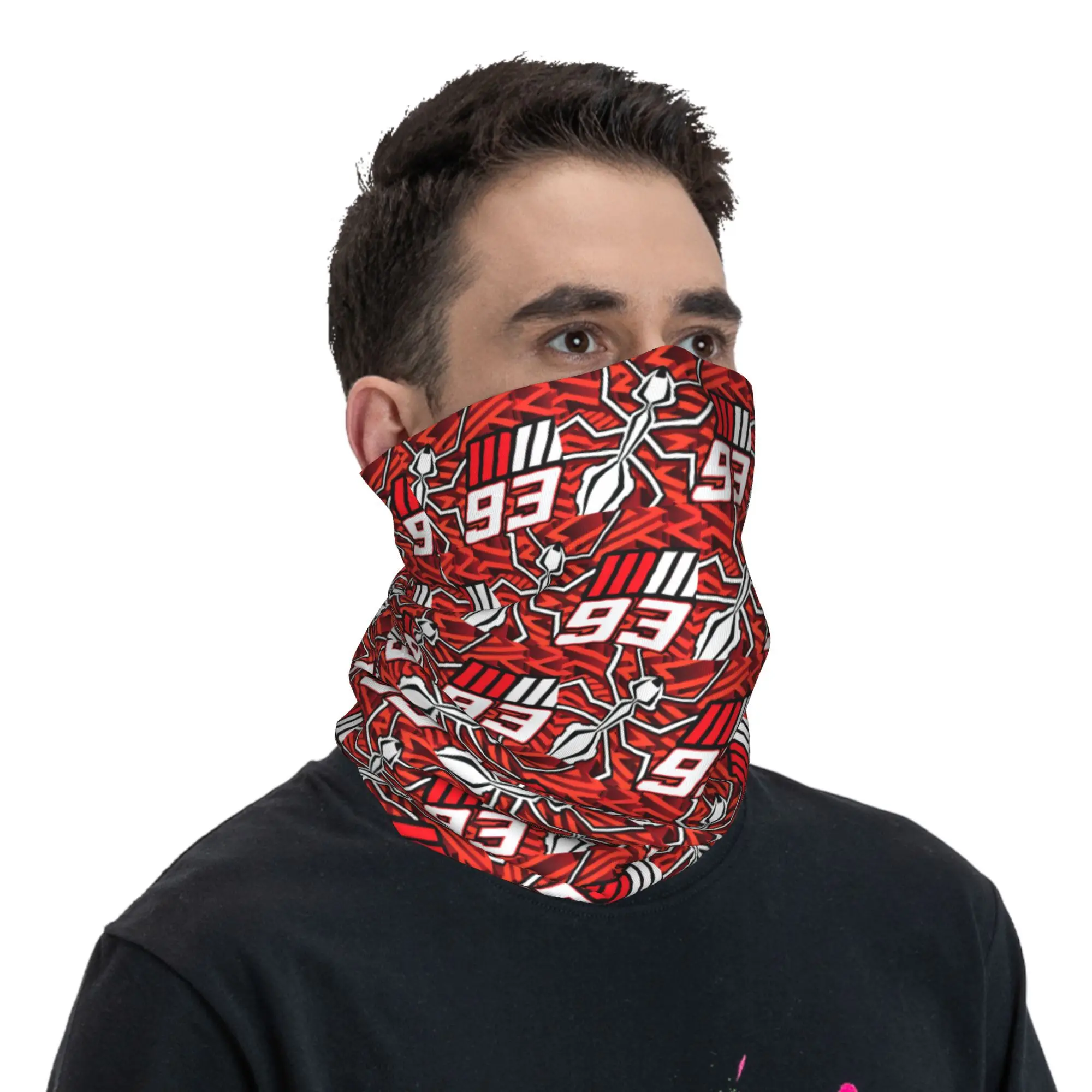 مخصص M-Marcs موتور 93 الشتاء عقال الرقبة أدفأ الرجال النساء المشي لمسافات طويلة تشغيل وشاح أنبوبي الوجه باندانا الجراب